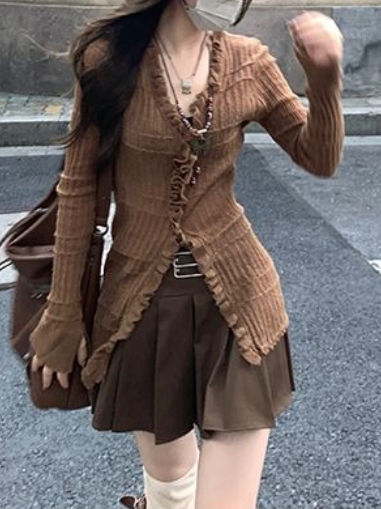 Amercian Style Brown Lace Knit - Fly Line recension och pris