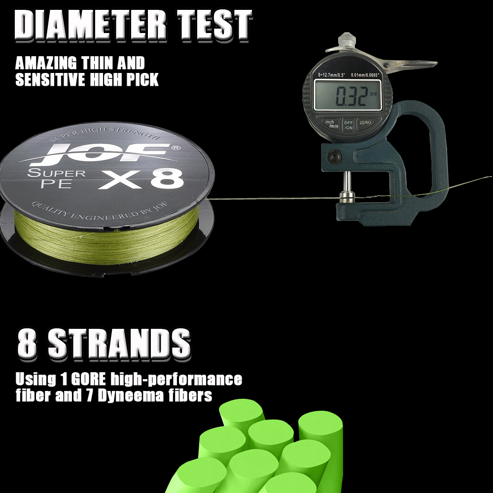 JOF Brand Fishing Line 150M 8  - Ice Fishing Line recension och pris