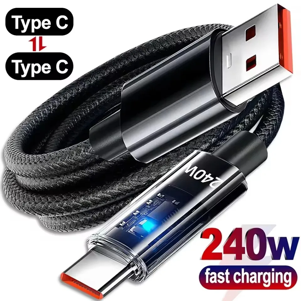 240W Dual Charging Line Type-C - Braided Line recension och pris