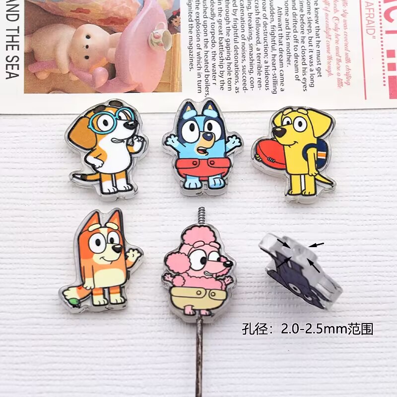 10PCS cartoon dog acrylic DIY  - Penn Reel Fierce recension och pris