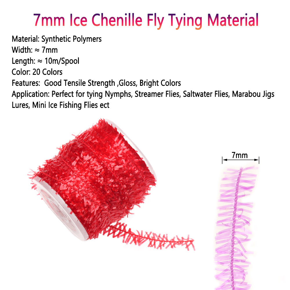 2 Spools Fly Tying Ice Chenill - Ice Fishing Line recension och pris