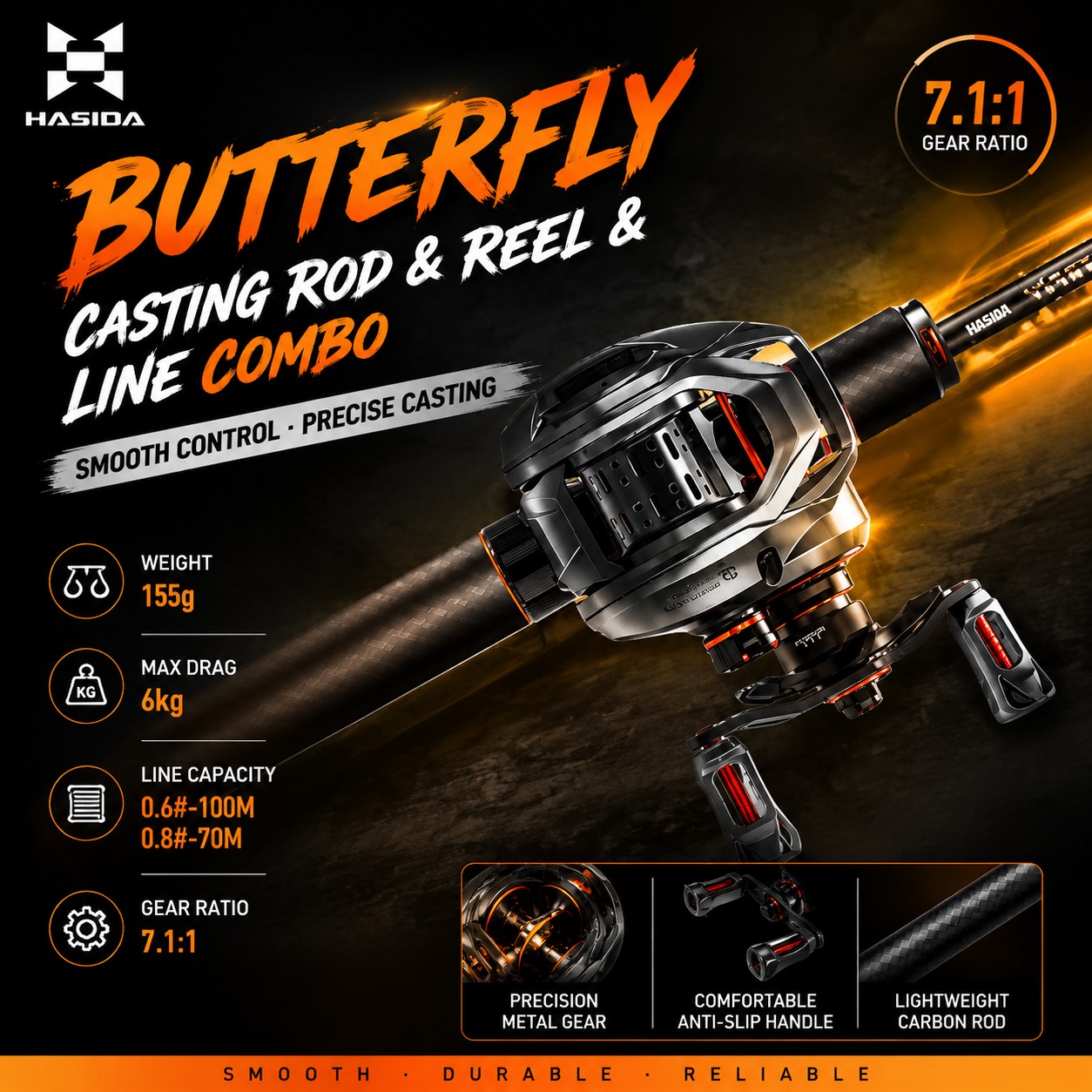 HASIDA BFS Carbon Fiber Fishin - Freshwater Line recension och pris