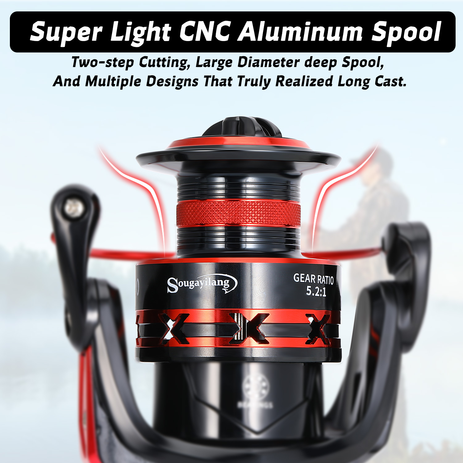 Sougayilang 1000-7000 Spinning - Kastking Reel Zephyr recension och pris